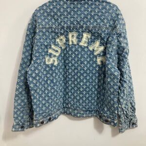 Supreme Blue Patterned Denim Jacket